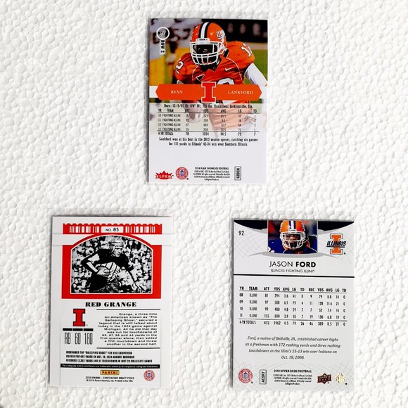 Illinois Fighting Illini 9 Card Lot - CFBL [4_1_1] - Picture 6 of 8